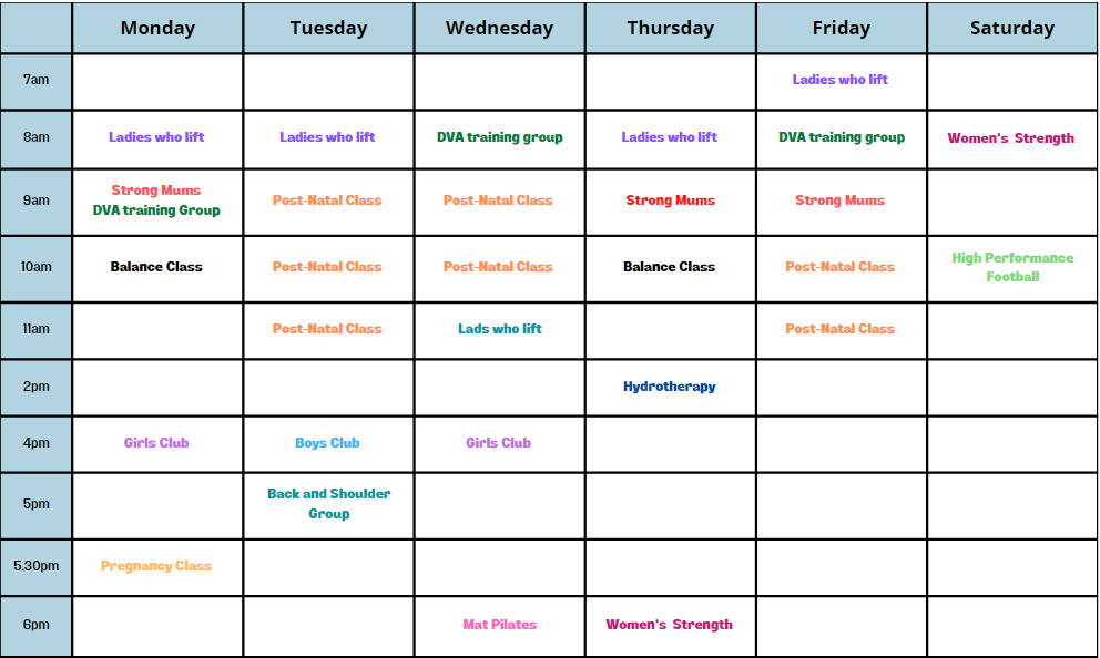 The Movement Team - Class Timetable_ Mar 2024 The Movement Team - Class Timetable_ Mar 2024